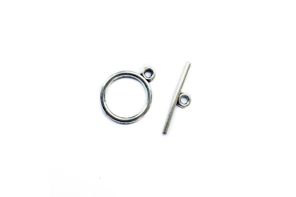 Застібка-тогл, 18*14 мм, античне срібло